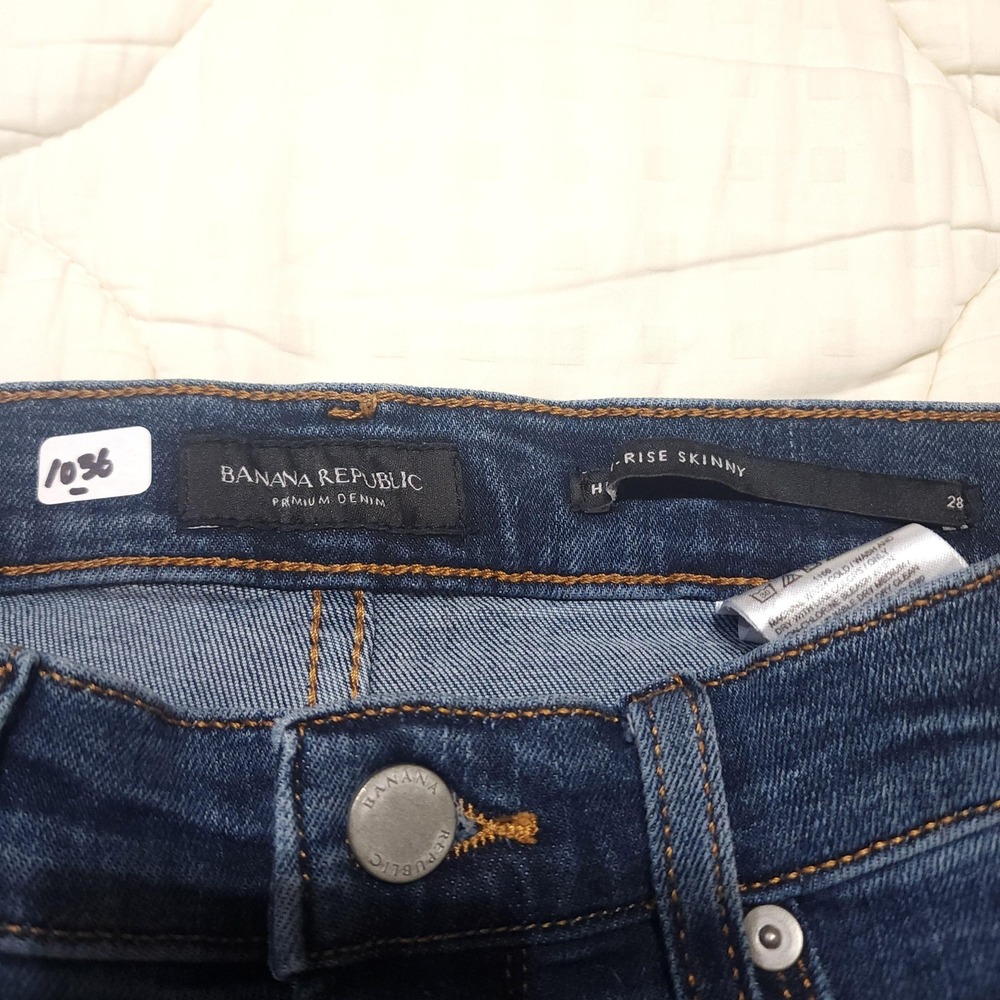 Banana Republic Sea Ranch Jeans Womens 28 High Rise Skinny Stretch 28x28.5 - Picture 5 of 15